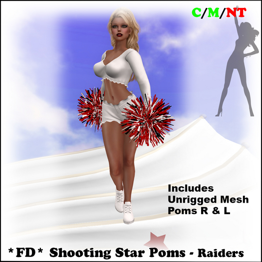 *FD* Shooting Star Pompom Set [Boxed] Raiders