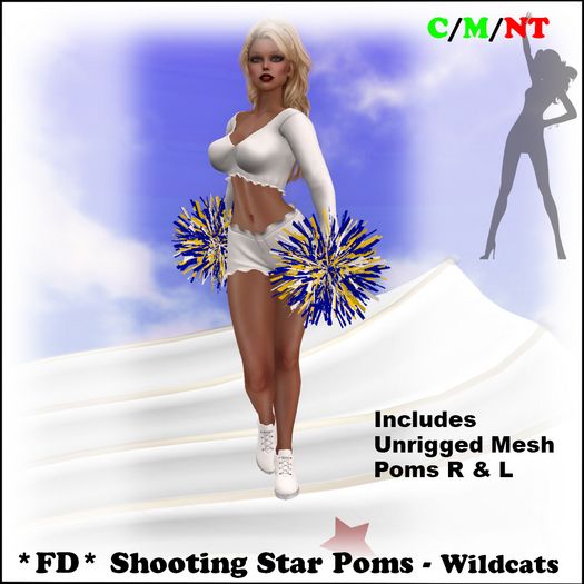 *FD* Shooting Star Pompom Set [Boxed] Wildcats