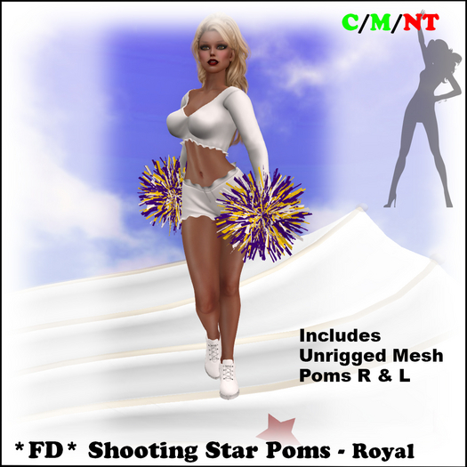 *FD* Shooting Star Pompom Set [Boxed]  Royal