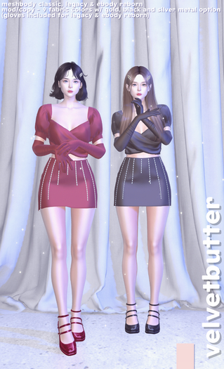 velvetbutter - silky sparkles set (pink)