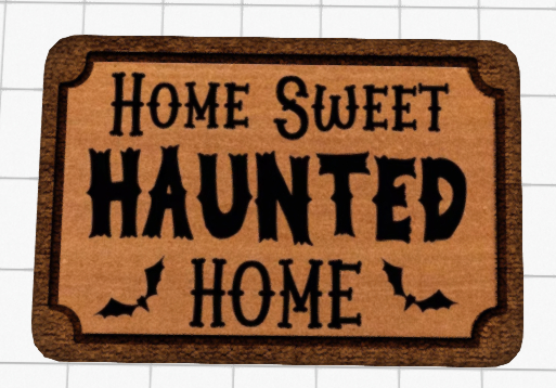~Confetti Time~ Halloween Welcome Mat Home Sweet Haunted Home