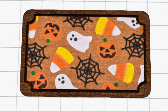 ~Confetti Time~ Halloween Welcome Mat Candy Corn