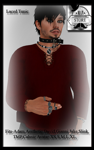 (MS) Tied tunic - red