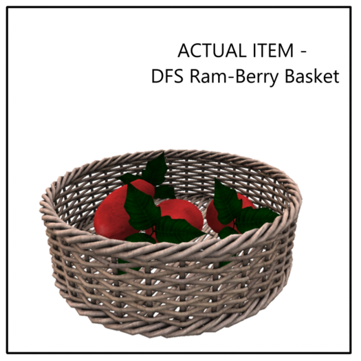 DFS Ram-Berry Basket - ACTUAL ITEM 