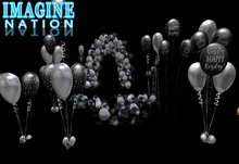 Imagine Black/Silver Rez Day Balloon Pack