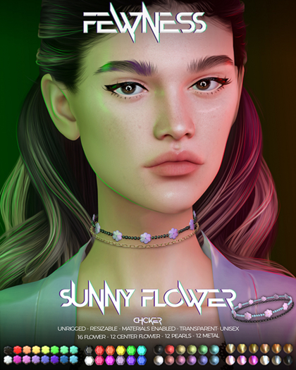 Fewness - Sunny Flower Choker