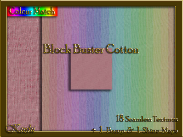 Blockbuster Rug Texture Second Life Marketplace - Block Buster Cotton Solid Seamless Texture Pack