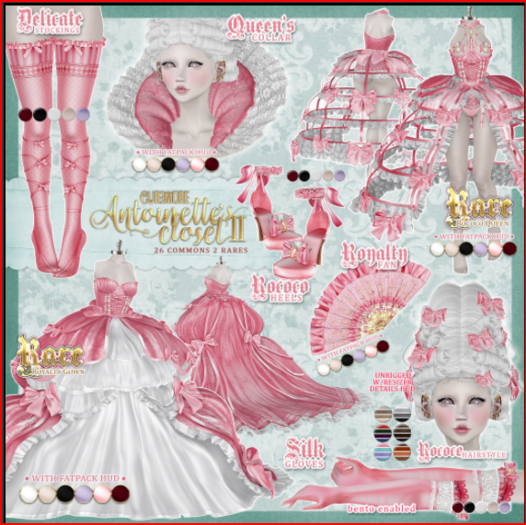 CUREMORE / Antoinette's Closet II / Rococo Heels / White
