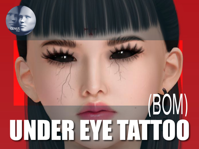  UNDER EYE TATTOO FOR GENUS (BOM)