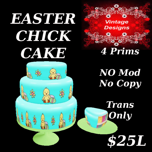 Easter Chick Cake