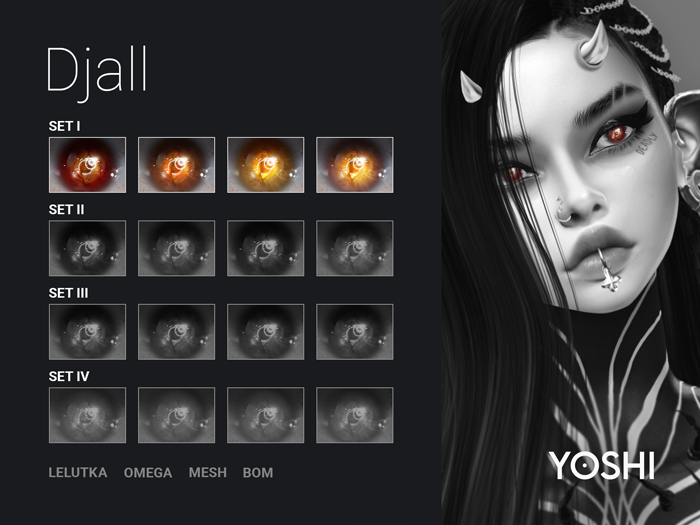 YOSHI - Eye set for Halloween - Djall Eyes - Set I