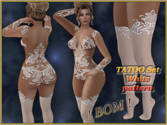 TATOO Set - White pattern (BOM) (Full perm)