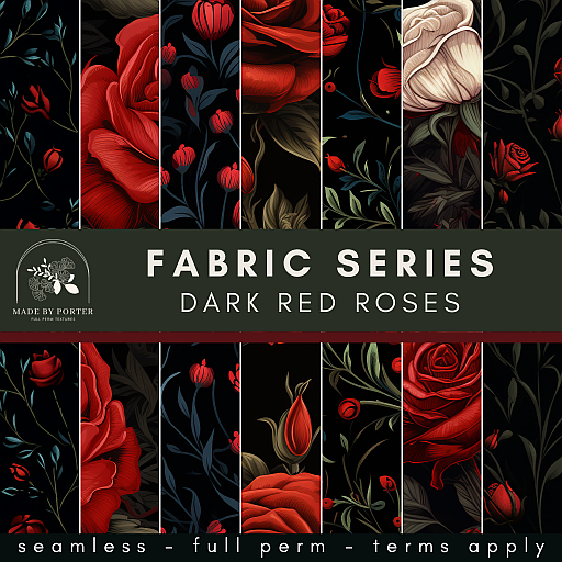 Made by Porter - Gothic Dark Red Roses