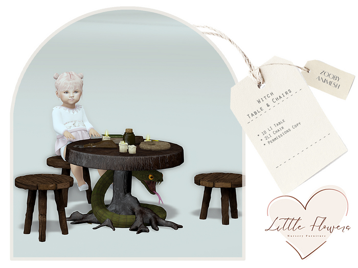 Witch Table & Chairs ZOOBY
