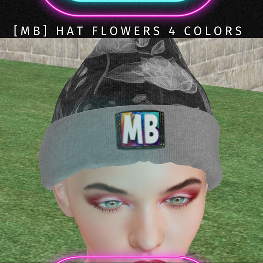 "MB" hat florals 4 colors