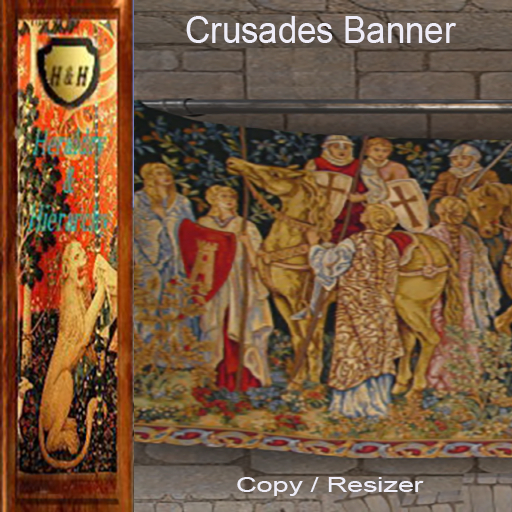 Off To The Crusades Banner
