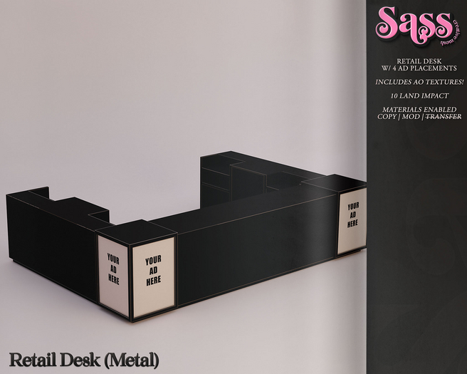 Sass [HD] Retail Desk (Metal)