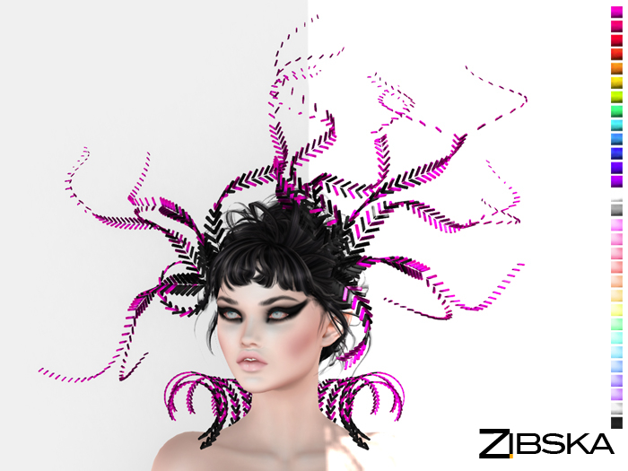 Zibska ~ Kazumi color change headpiece and collar