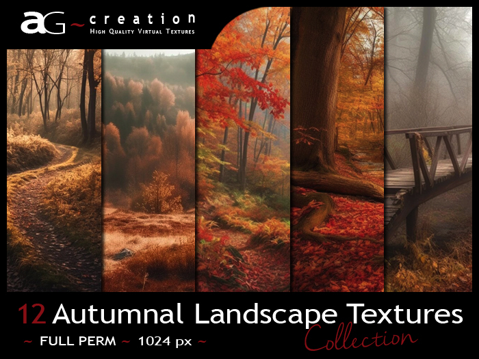 Second Life Marketplace - ~AG~ Creation ~ Autumnal Landscape Textures ...