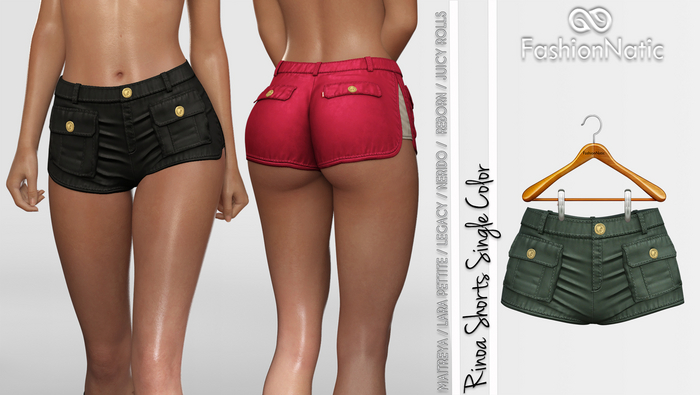 Shorts Rinoa Green - Maitreya Petite Legacy Reborn Reborn Rolls
