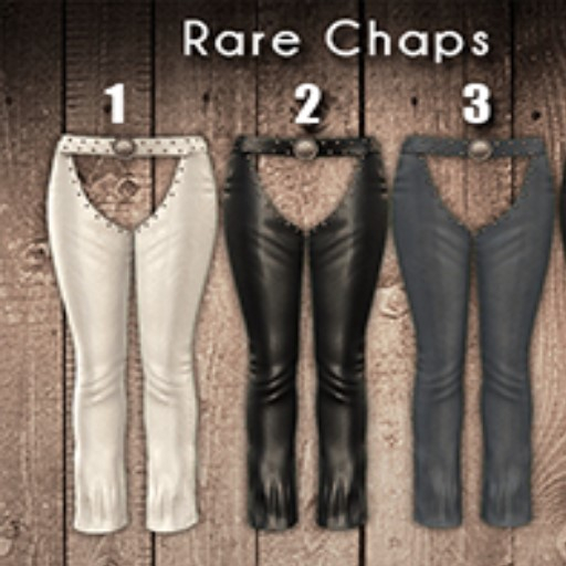 1.Meva Betsy Chaps White Leather RARE legacy