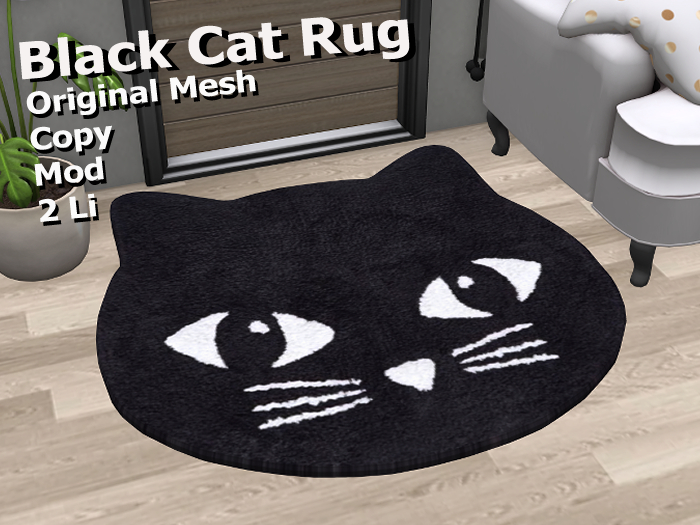 -NIL- Black Cat Rug