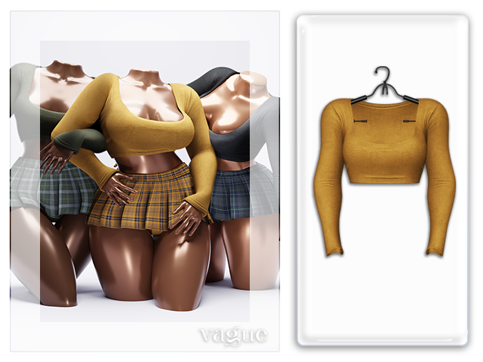 Vague. Raven Top - Mustard -