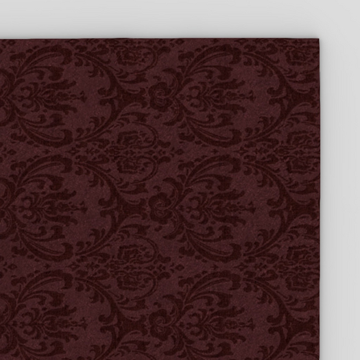 Pomegranate Damask Rug - Burgundy