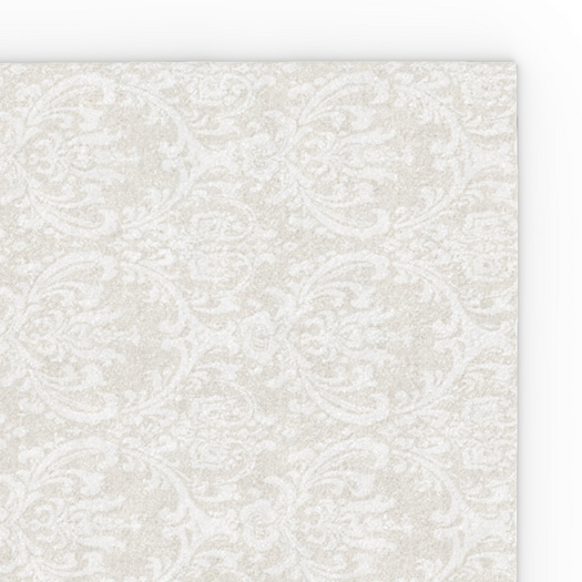 Pomegranate Damask Rug - Cream