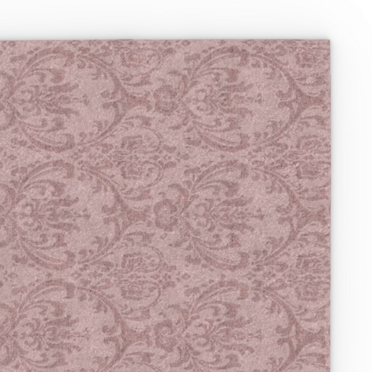 Pomegranate Damask Rug - Dusky Rose