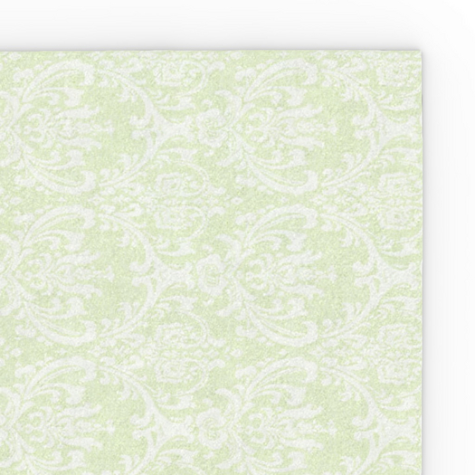 Pomegranate Damask Rug - Green