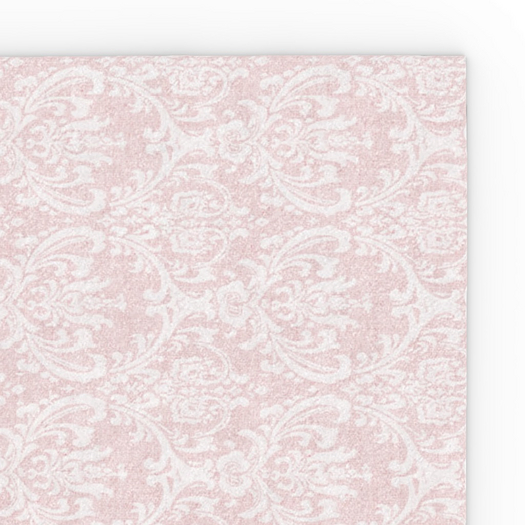 Pomegranate Damask Rug - Pink