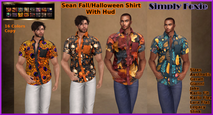 Sean Fall/Halloween Shirt With Hud (Boxed)