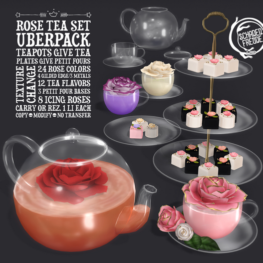 Schadenfreude Rose Tea Set Uberpack