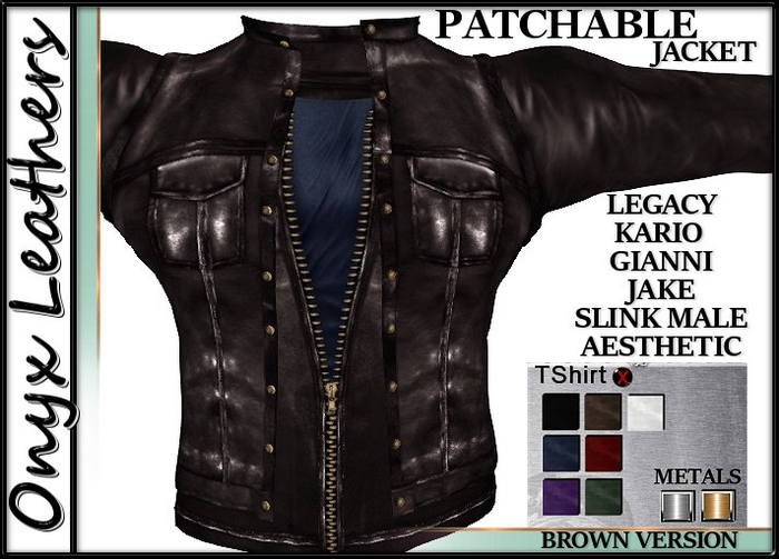 Jacket Patching kit for Bikers - Brown Single Pack
