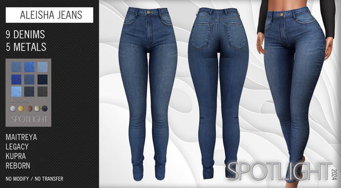 SPOTLIGHT - ALEISHA JEANS (DEMO Available In-World)
