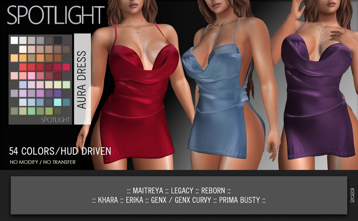 SPOTLIGHT - AURA DRESS (DEMO Available In-World)