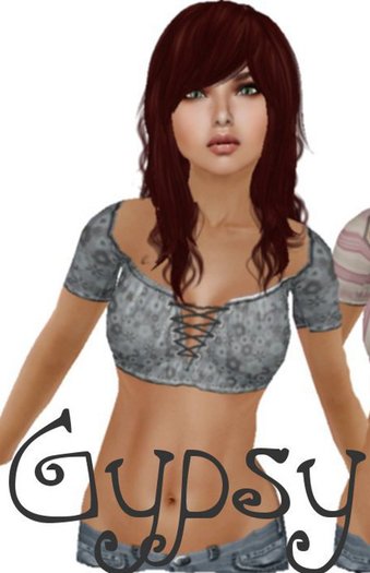 Gypsy Top - Dark Flower