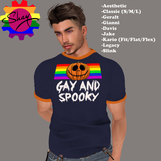 Gay N Spooky Bruce Tee
