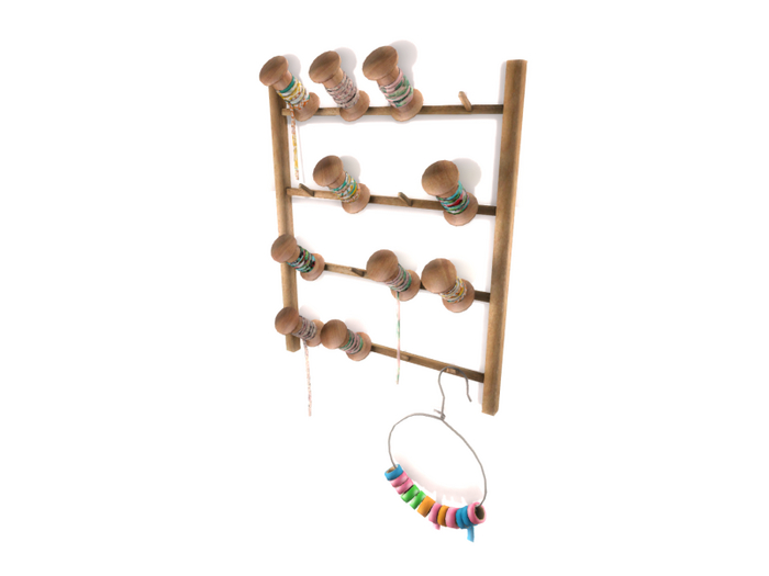 3. BananaN. Craft set wall yarn shelf