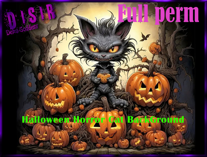 ~Disir DG~Halloween Horror Cat BackGround