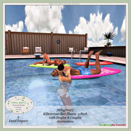 {Why Not?} Kilbrennan Bed Floatie Pack-Boxed