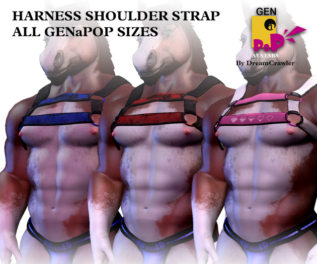 [GENaPOP] Harness Shoulder Strap (All sizes included)
