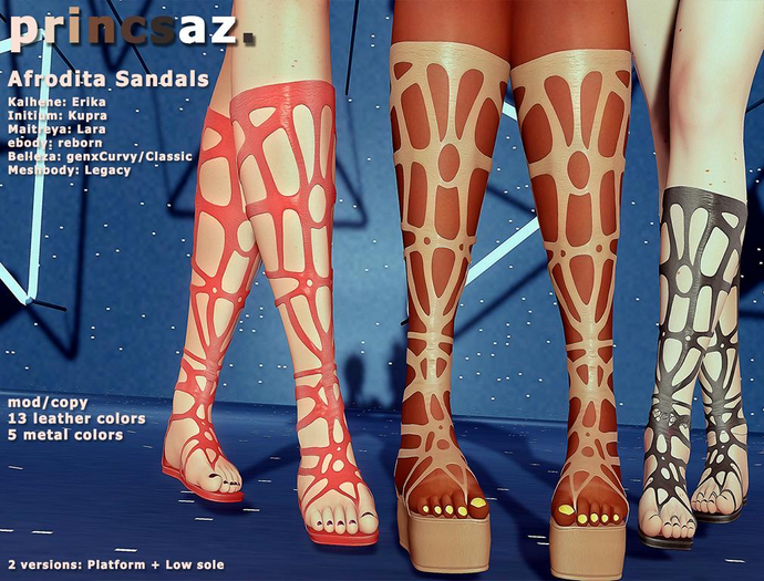 princsaz - Afrodita Sandals