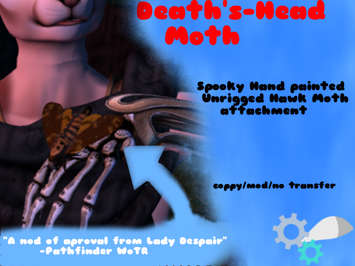 [FnG] Deaths Head Moth Unrigged Accessory