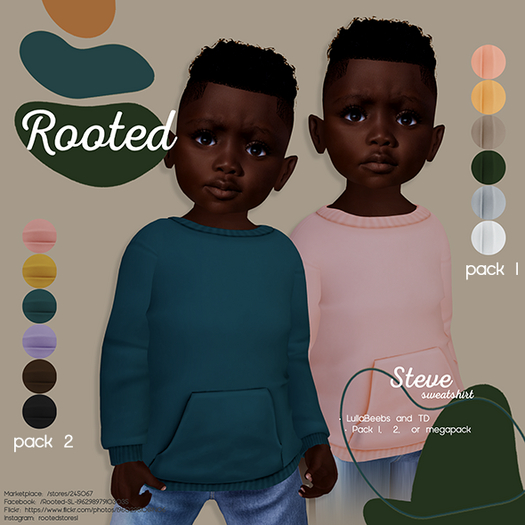 Rooted - Steve Sweatshirt (Pack 1)