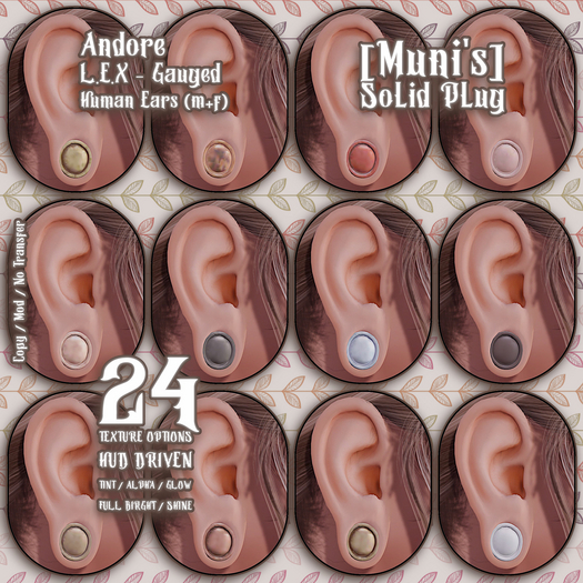 [ Muni's ]  Solid Plugs - Andore M / F