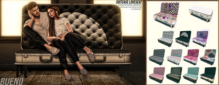 BUENO Suitcase Loveseat -FATPACK