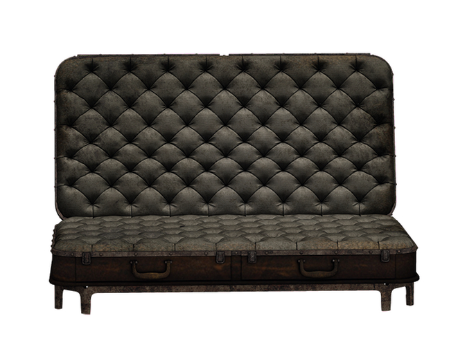 BUENO Suitcase Loveseat -Grunge