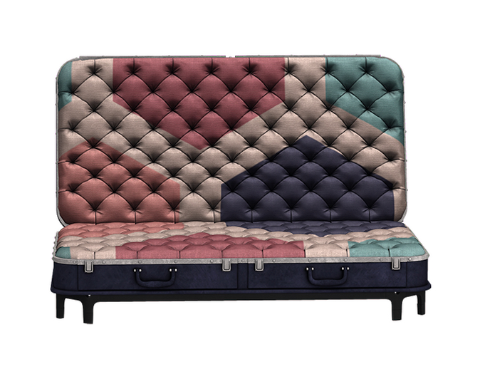 BUENO Suitcase Loveseat -Geo